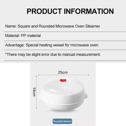 🔥 Microwave Vegetable & Bun Steamer – Healthy Steam Cooking in Minutes